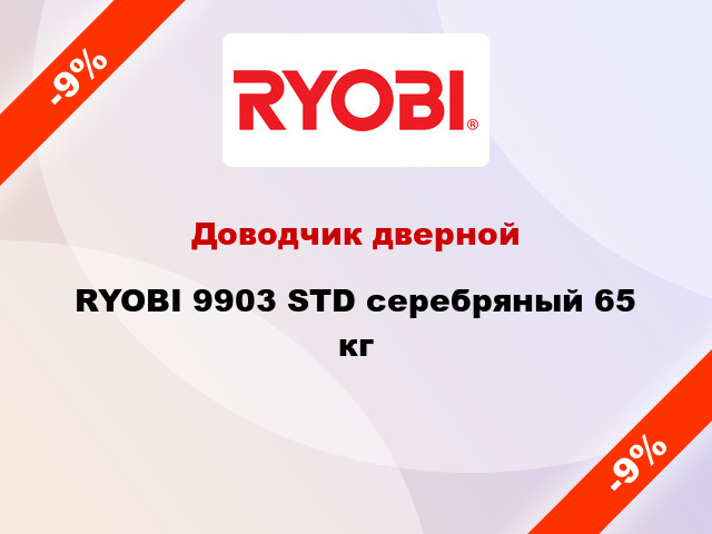 Доводчик дверной RYOBI 9903 STD серебряный 65 кг