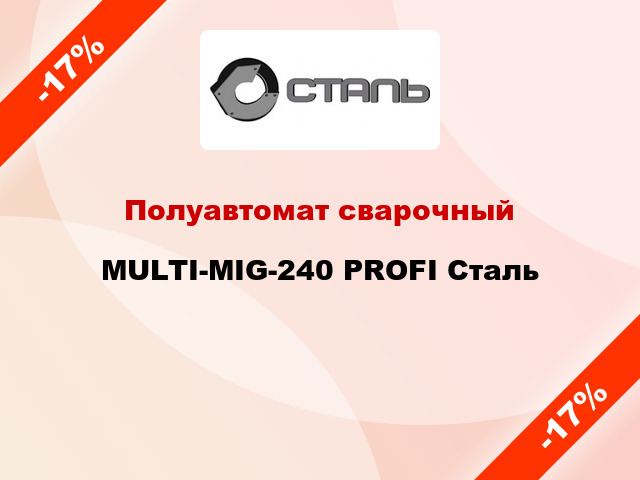 Полуавтомат сварочный MULTI-MIG-240 PROFI Сталь
